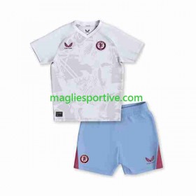 Completo Calcio Aston Villa Bambino Divisa Trasferta 2023-2024